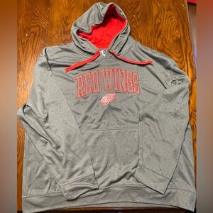 DETROIT RED WINGS hoodie gray size 2XL